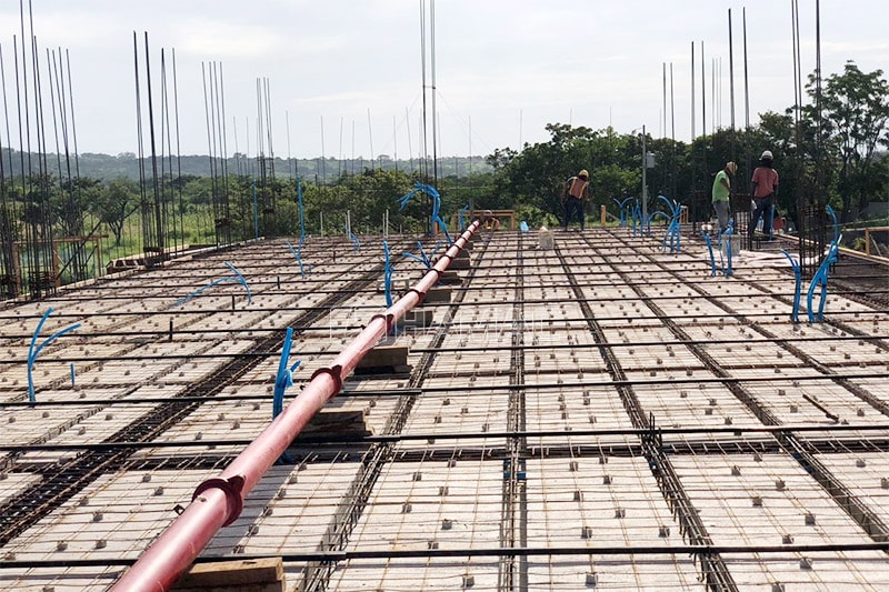 Electriciy Concrete Pump HBT60 Participates in the work in Ethiopia